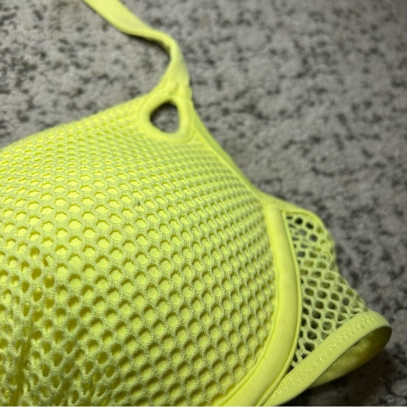 Victorias Secret Neon Yellow Mesh The Gorgeous Push Up Bikini Top & Bottoms Set - Picture 6 of 15